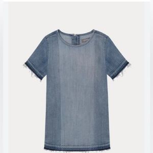 ⭐️⭐️ DL1961 KIDS KIKI SHORT SLEEVE DRESS BLUE COAST S